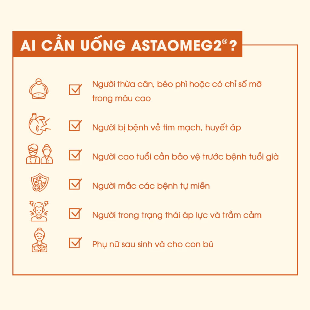 Dầu cá hỗ trợ tim mạch AstaOmeg2®